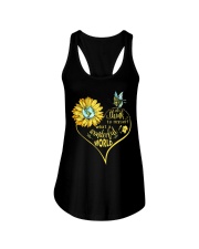 What A Wonderful World Sunflower Earth Ladies Flowy Tank thumbnail