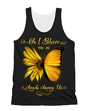 Oh I Believe There Are Angels Among Us Sunflower All-over Unisex Tank thumbnail