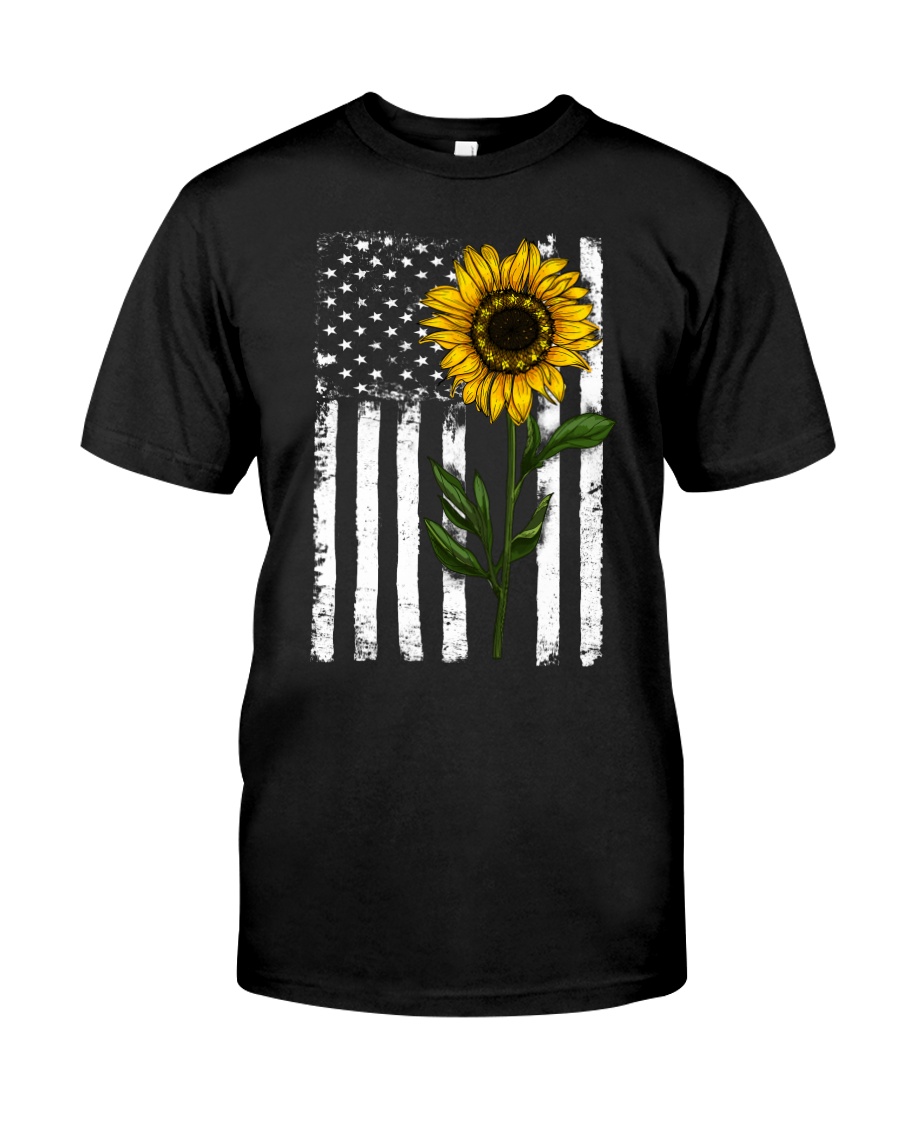 Betsy Ross American Flag Sunflower Classic T-Shirt