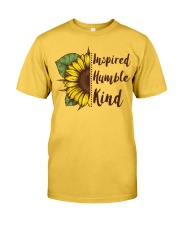 Inspired Humble Kind Sunflower Classic T-Shirt front
