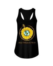 What A Wonderful World Sunflower Ladies Flowy Tank thumbnail