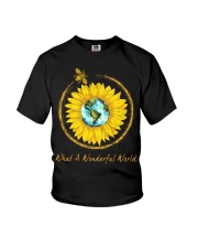 What A Wonderful World Sunflower Youth T-Shirt thumbnail