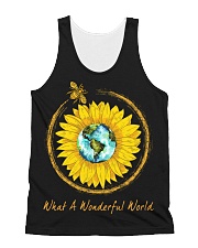 What A Wonderful World Sunflower All-over Unisex Tank thumbnail