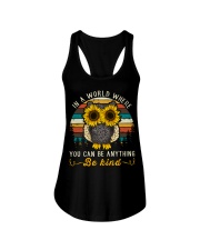 In A World Where You Can Be Anything Be Kind Ladies Flowy Tank thumbnail