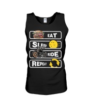 Eat Sleep RIDE Repeat Unisex Tank tile