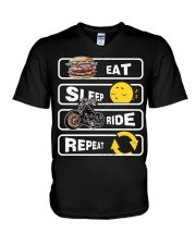 Eat Sleep RIDE Repeat V-Neck T-Shirt tile