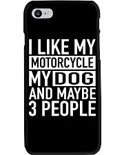 Motorcycle and My DOG Phone Case tile