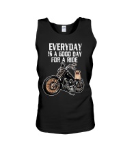 Every day is a good day for a RIDE - PUG Unisex Tank tile