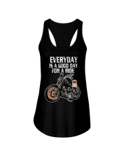 Every day is a good day for a RIDE - PUG Ladies Flowy Tank tile
