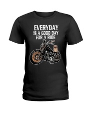Every day is a good day for a RIDE - PUG Ladies T-Shirt tile
