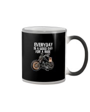 Every day is a good day for a RIDE - PUG Color Changing Mug tile