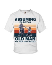 Assuming I'm just an OLD MAN Youth T-Shirt tile