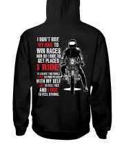 I ride to feel Strong Hooded Sweatshirt tile