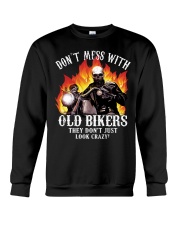 Don't Mess With OLD Bikers Crewneck Sweatshirt tile