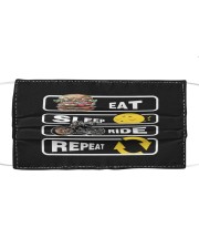 Eat Sleep Ride Repeat Cloth face mask front