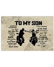 To My Son - biker Dad 36x24 Poster front