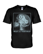 What's on YOUR mind V-Neck T-Shirt tile