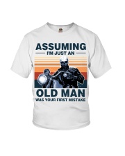 Assuming I'm just an OLD MAN Youth T-Shirt tile