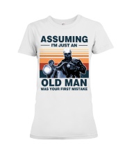 Assuming I'm just an OLD MAN Premium Fit Ladies Tee tile