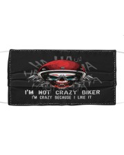 Crazy Biker - i like it Cloth face mask front