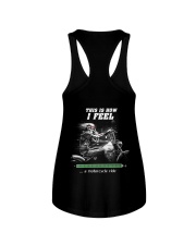 This is how i feel ''' a motorcycle ride Ladies Flowy Tank tile