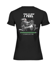 This is how i feel ''' a motorcycle ride Premium Fit Ladies Tee tile