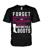 Motorcycle BOOTS V-Neck T-Shirt tile