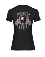 American biker Premium Fit Ladies Tee tile