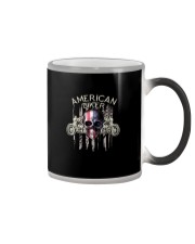 American biker Color Changing Mug tile