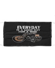 Every day is a good day for a RIDE - PUG Cloth face mask front