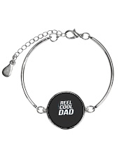 Reel Cool Dad Fishing Father is Day Gift Funny Fis Metallic Circle Bracelet thumbnail