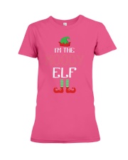 Funny I am The Moody Elf Family Group Christmas Premium Fit Ladies Tee thumbnail