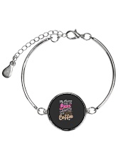 My Classroom Runs On Love Laughter Lots Of Coffee Metallic Circle Bracelet thumbnail