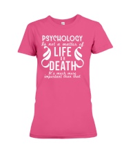 Psychology Is Important Funny Geek Therapist Gift Premium Fit Ladies Tee thumbnail