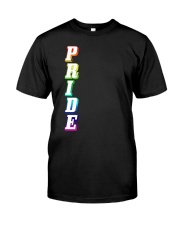 Gay Pride Rainbow Outline Not Straight Vertical LG Classic T-Shirt thumbnail