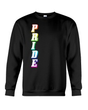 Gay Pride Rainbow Outline Not Straight Vertical LG Crewneck Sweatshirt thumbnail