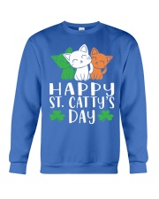 St Patricks Day Cat Lover Kitten Funny Apparel 2 Crewneck Sweatshirt thumbnail