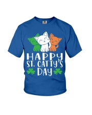 St Patricks Day Cat Lover Kitten Funny Apparel 2 Youth T-Shirt thumbnail