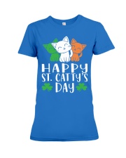 St Patricks Day Cat Lover Kitten Funny Apparel 2 Premium Fit Ladies Tee thumbnail