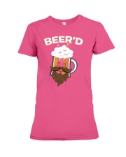 Beerd Funny Beard Mustache Beer Glass Hipster Premium Fit Ladies Tee thumbnail