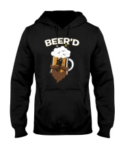 Beerd Funny Beard Mustache Beer Glass Hipster Hooded Sweatshirt thumbnail