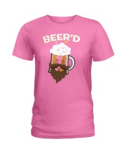 Beerd Funny Beard Mustache Beer Glass Hipster Ladies T-Shirt thumbnail