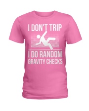Funny Gravity Checks Physics Science Teacher Appar Ladies T-Shirt thumbnail