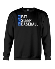 Eat Sleep Baseball Repeat Funny Quote Gag Gift Crewneck Sweatshirt thumbnail