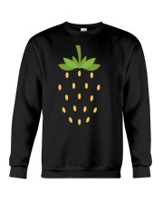 Strawberry Lazy Costume Funny Halloween Spooky Pun Crewneck Sweatshirt thumbnail