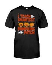 I Teach The Smartest Pumpkins Funny Teacher Autumn Premium Fit Mens Tee thumbnail