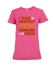 I Teach The Smartest Pumpkins Funny Teacher Autumn Premium Fit Ladies Tee thumbnail