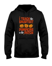 I Teach The Smartest Pumpkins Funny Teacher Autumn Hooded Sweatshirt thumbnail