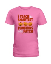 I Teach The Smartest Pumpkins Funny Teacher Autumn Ladies T-Shirt thumbnail
