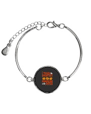 I Teach The Smartest Pumpkins Funny Teacher Autumn Metallic Circle Bracelet thumbnail